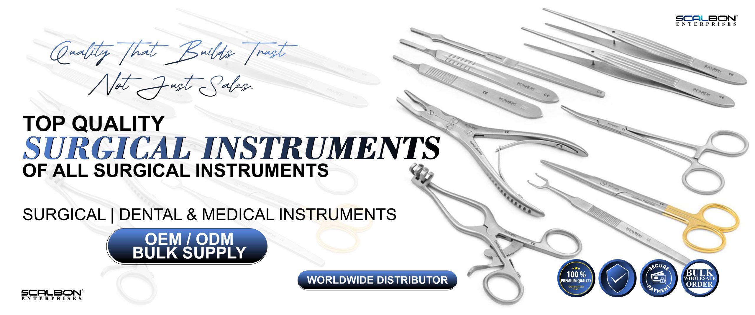 SURGICAL INSTRUMENTS SCALBON ENTERPRISES